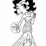 Betty Boop Coloring Pages For Kids, Printable Free   Free Printable Betty Boop