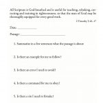 Bible Study Worksheet | Forms For Download | Organize :: Planner   Free Printable Bible Lessons For Youth Kjv