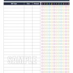 Bill Payment Checklist Printable Fillable Personal Finance | Etsy   Free Printable Monthly Bill Checklist