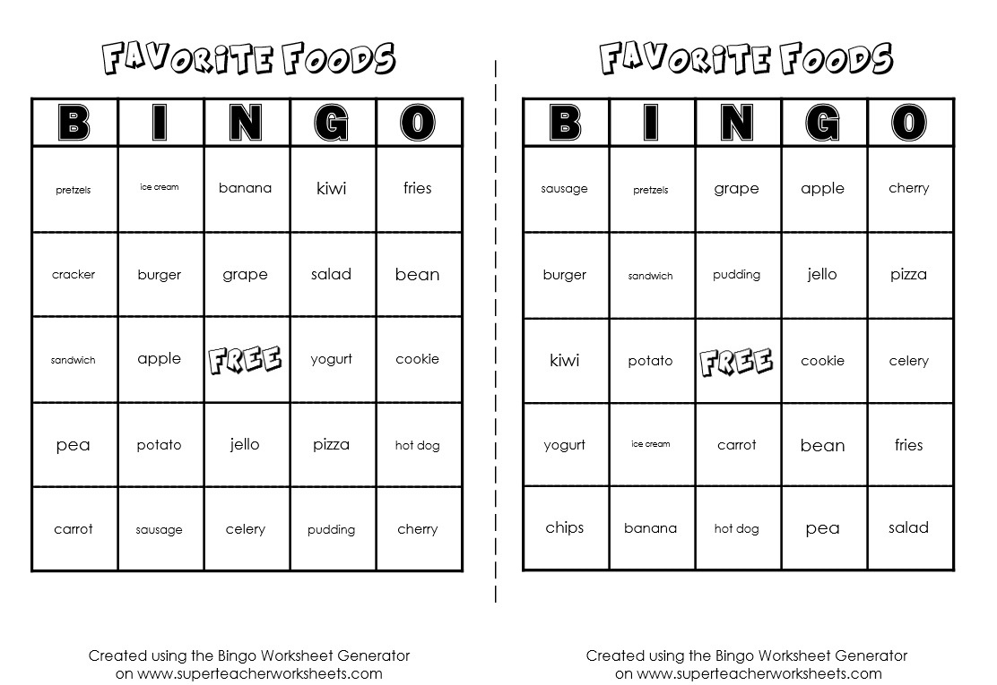 Bingo Game Worksheet Generator - Free Printable Number Bingo Cards 1 20