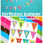Birthday Banner Printables | Celebrate! | Diy Birthday Banner, Happy   Diy Birthday Banner Free Printable