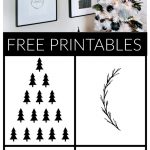 Black And White Modern Christmas Printables   Taryn Whiteaker   Free Black And White Printables