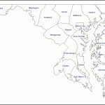 Blank Map Of Maryland And Travel Information | Download Free Blank   Free Printable Map Of Maryland