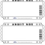 Blank Printable Admit One Invitations Coolest Free Printables | Jk   Free Printable Admission Ticket Template