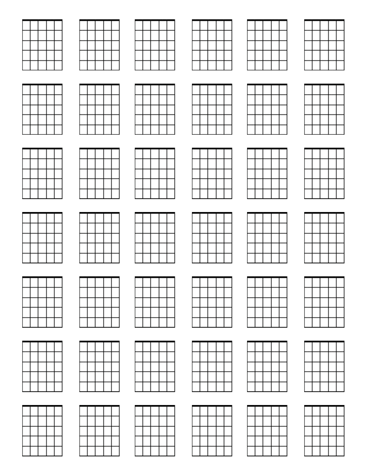 Blank Sheet Music Guitar Chords | Ourimgs - The Hippest - Free Printable Blank Guitar Chord Charts