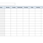 Blank Weekly Work Schedule Template | Schedule | Cleaning Schedule   Free Printable Weekly Schedule