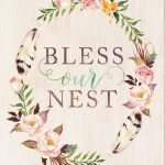 Bless Our Nest   Free Printable Watercolor Artwork For Spring   Free Printable Artwork