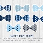 Bow Tie Cut Outs / Little Man Baby Shower / Chevron Bow Tie / Polka   Free Bow Tie Template Printable