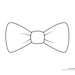 Bow Tie Drawing | Paper Bow Tie Templates |Bow Tie Printables   Free Bow Tie Template Printable