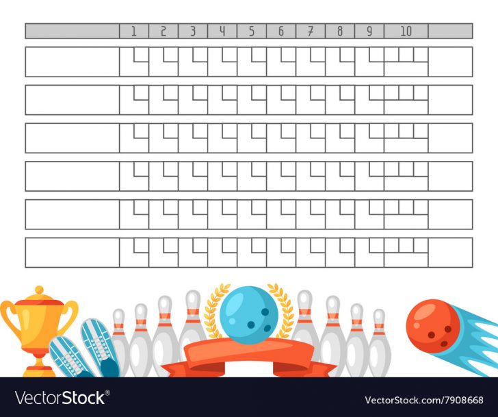 Free Printable Bowling Score Sheets