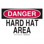 Brady 10 In. X 14 In. Plastic Danger Hard Hat Area Osha Safety Sign   Osha Signs Free Printable