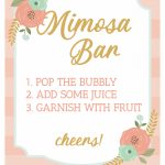 Brunch And Mimosas Party Ideas   Strawberry Blondie Kitchen   Free Mimosa Bar Printable