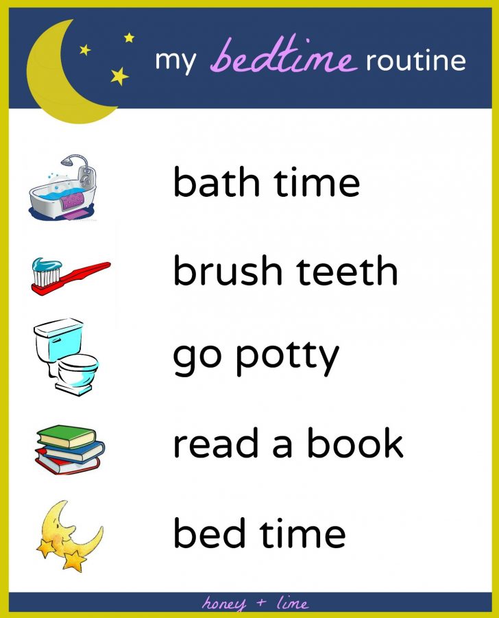 Free Printable Bedtime Routine Chart
