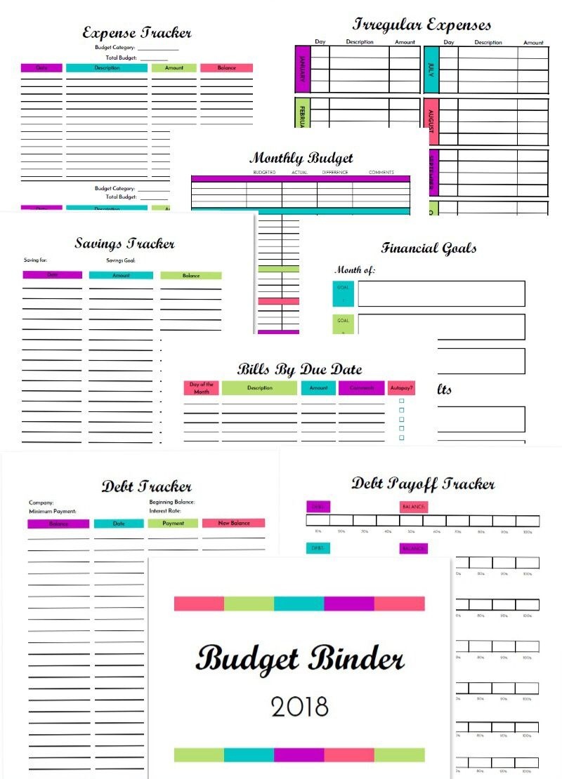 Budget Binder: 20+ Budgeting Printables To Transform Your Finances - Budget Binder Printables 2018 Free