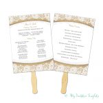Burlap And Lace Rustic Wedding Program Fan Template   Instant   Free Printable Wedding Fan Templates