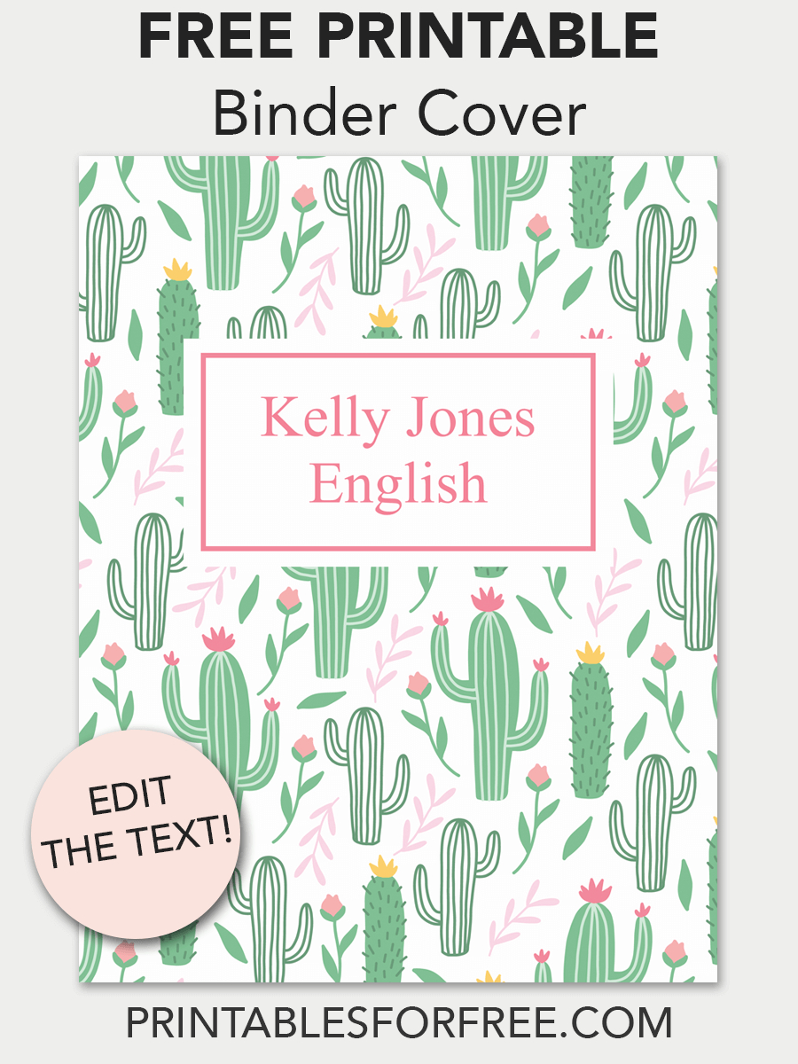 Free Printable Teacher Binder Covers
