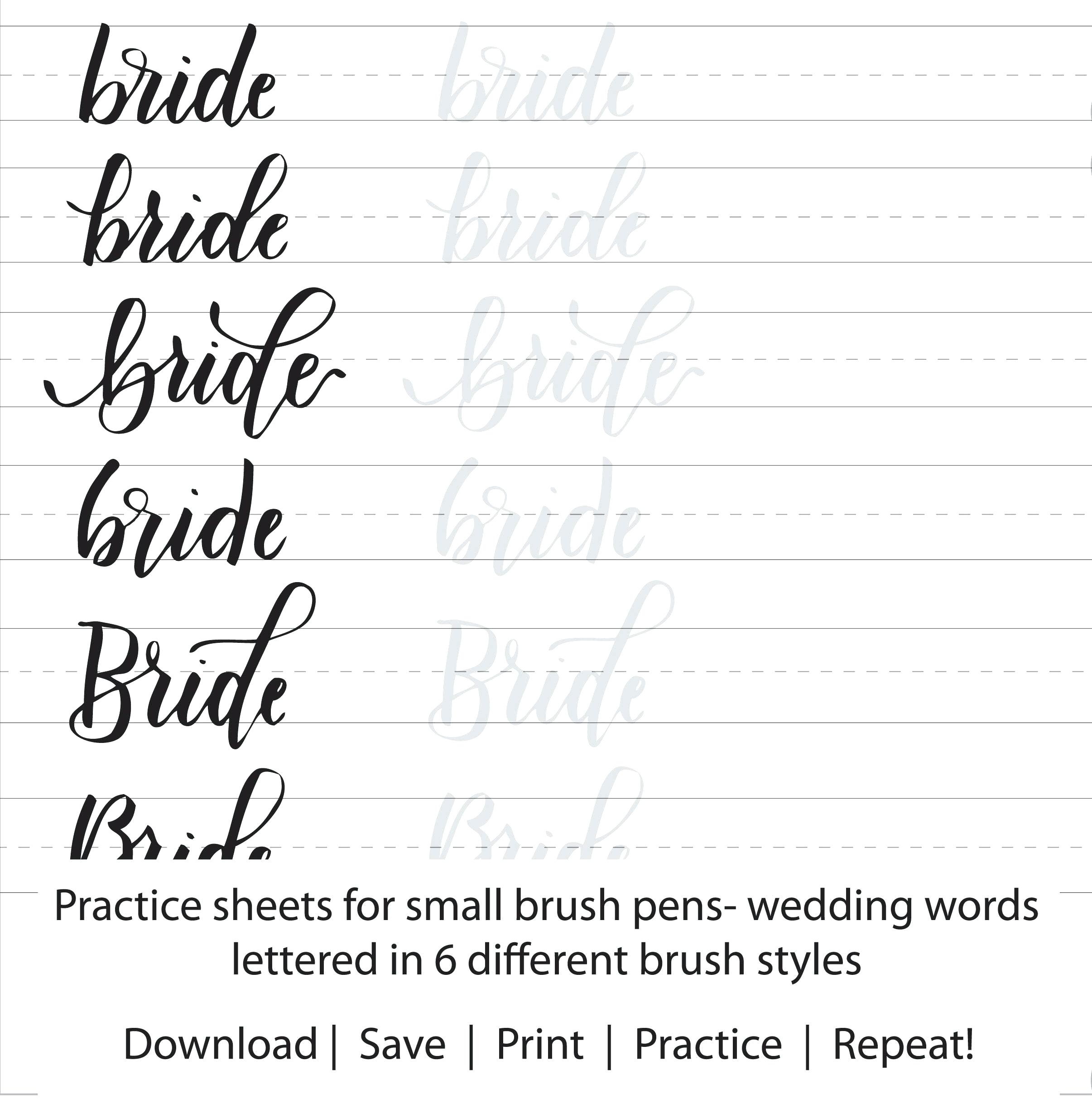 Modern Calligraphy Practice Sheets Printable Free Free Printable