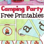 Camping Party Movie Night With Free Campfire Printables | Free   Free Camping Party Printables
