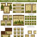 Camping Party Printables In 2019 | Party | Camping Parties, Party   Free Camping Party Printables
