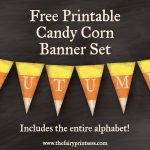 Candy Corn Fall Banner   Free Printable Set For Decor And Crafts!   Free Printable Candy Corn