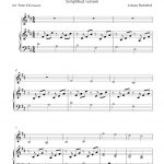 Canon In D (Simplified Version), Free Violin And Piano Sheet Music Notes   Canon In D Piano Sheet Music Free Printable