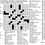 Canonprintermx410: 26 Fresh Free La Times Crossword   New York Times Crossword Printable Free Monday