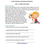 Carlo Or Kindness Rewarded Second Grade Reading Worksheets | Reading   Free Printable Short Stories With Comprehension Questions