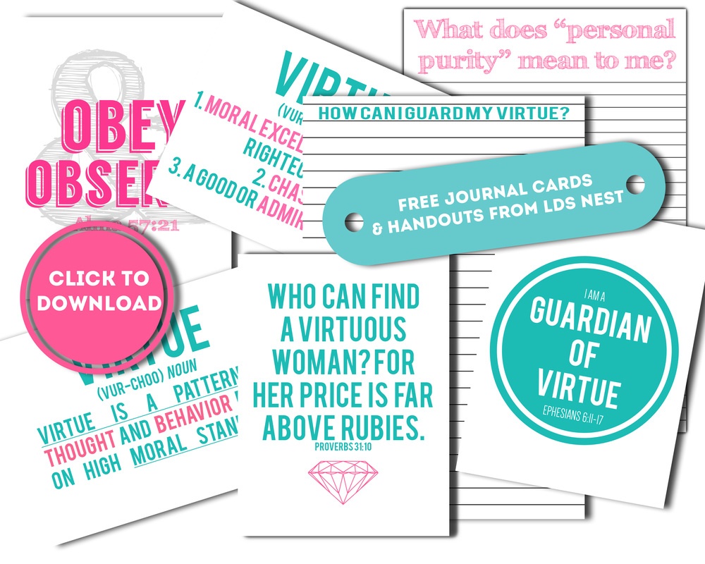 Category: - Lds Nest - Free Printable Virtues Cards