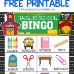 Celebrate A New School Year With Free Printable Back To School Bingo   Free Printable Back To School