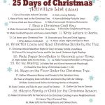Celebrating The 25 Days Of Christmas ~ Activities List   Christmas   Free Printable Christmas Activities