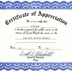 Certificate Of Appreciation Templates Free Download | Lazine   Free Printable Certificate Of Appreciation