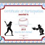 Certificates For Kids Free Best Of Softball Award Certificate   Free Printable Softball Award Certificates