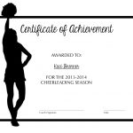 Cheerleading Certificate Of Achievement | Cheer | Cheer Coaches   Free Printable Cheerleader Certificates