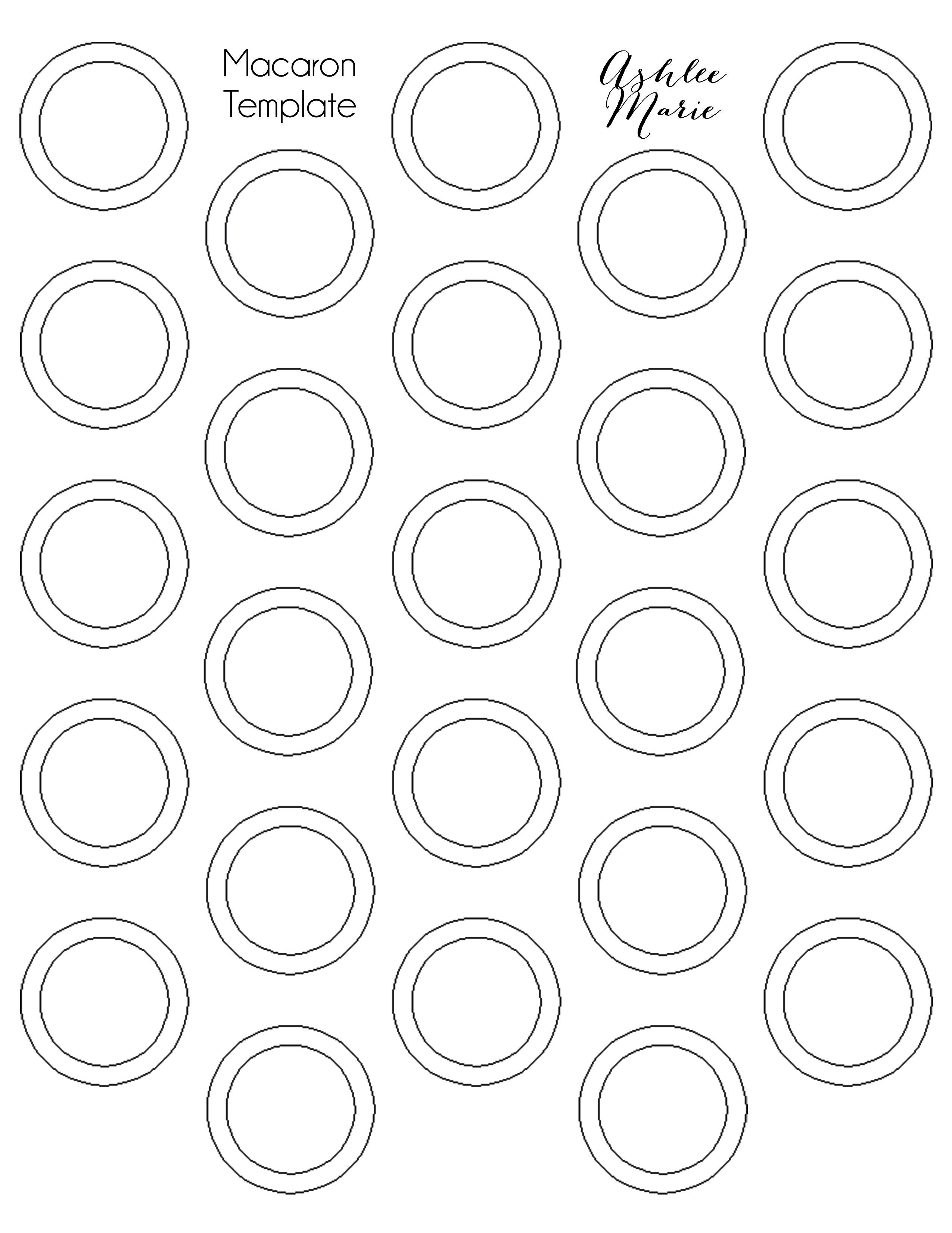 Free Printable Macaron Template Free Printable