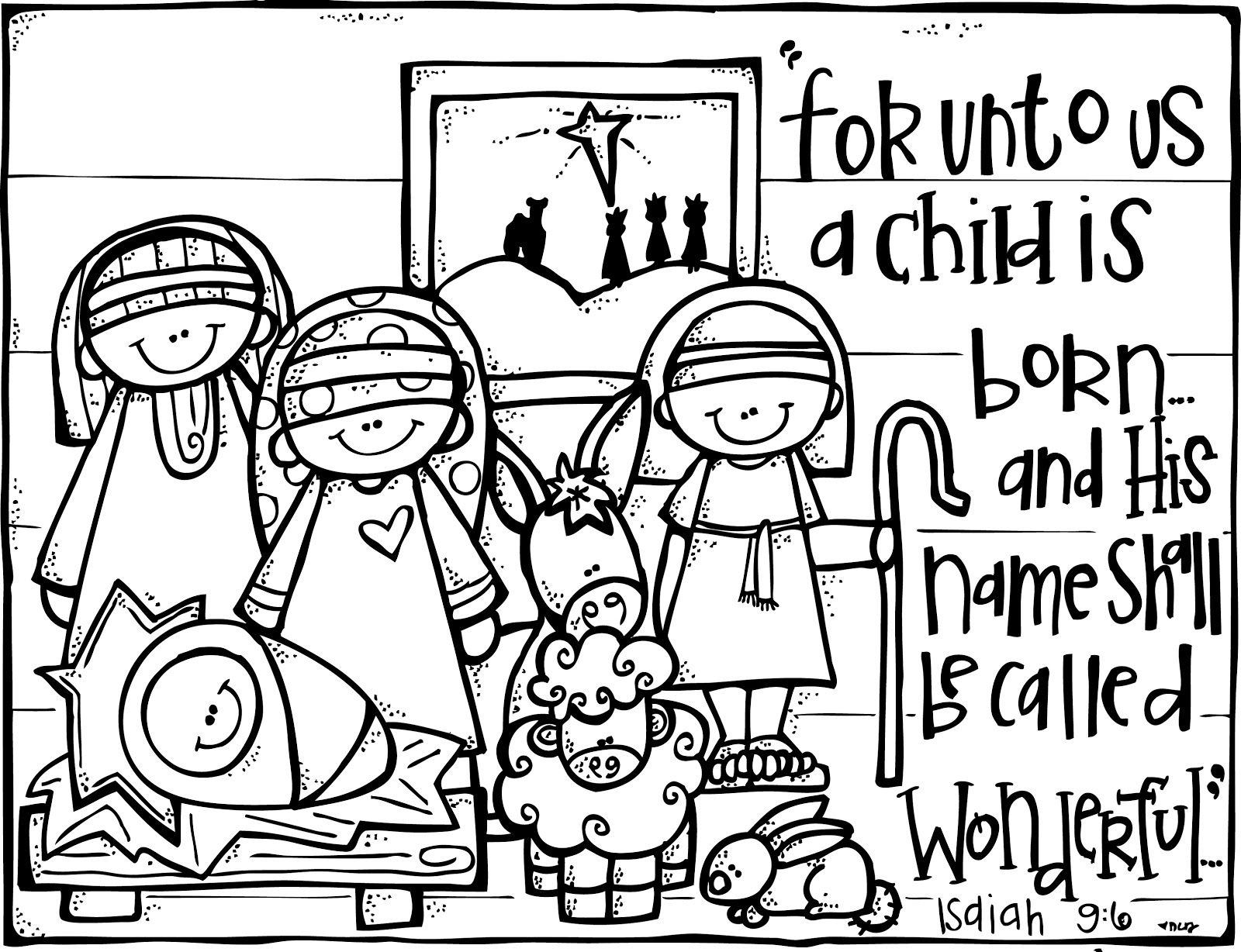 Christian Christmas Activities: Free Nativity Coloring Page From - Free Printable Nativity Story Coloring Pages