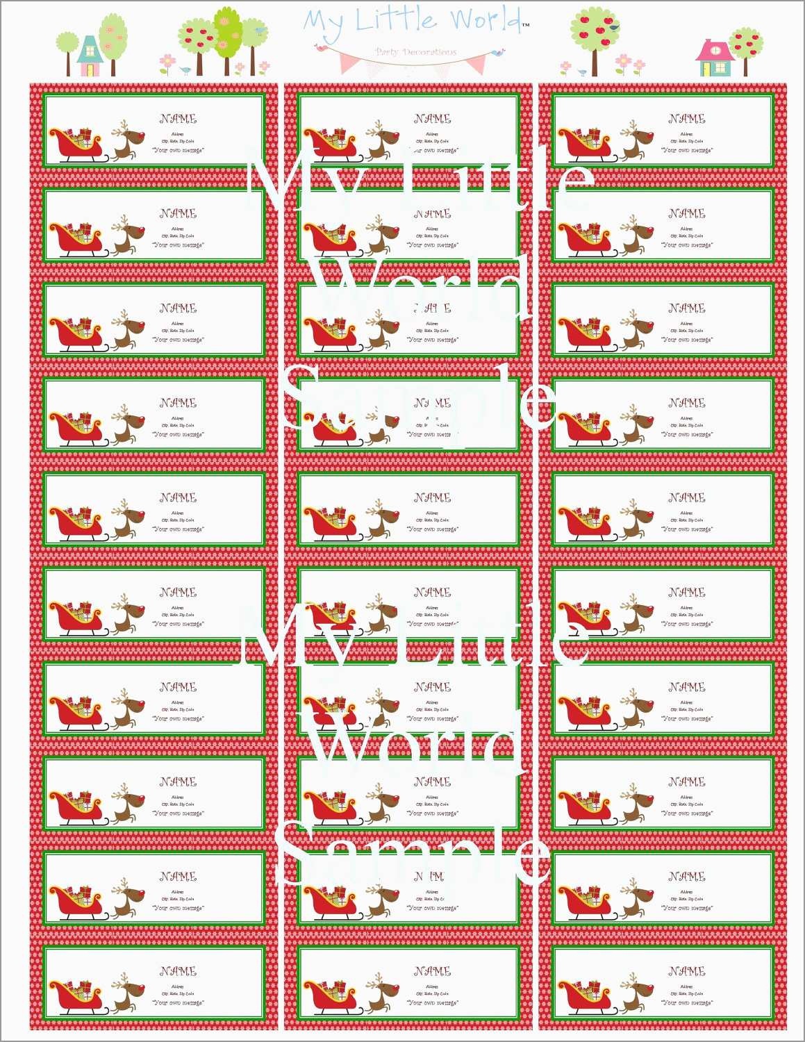 Christmas Address Labels Free Templates Amazing Printable Christmas - Free Printable Christmas Return Address Label Template