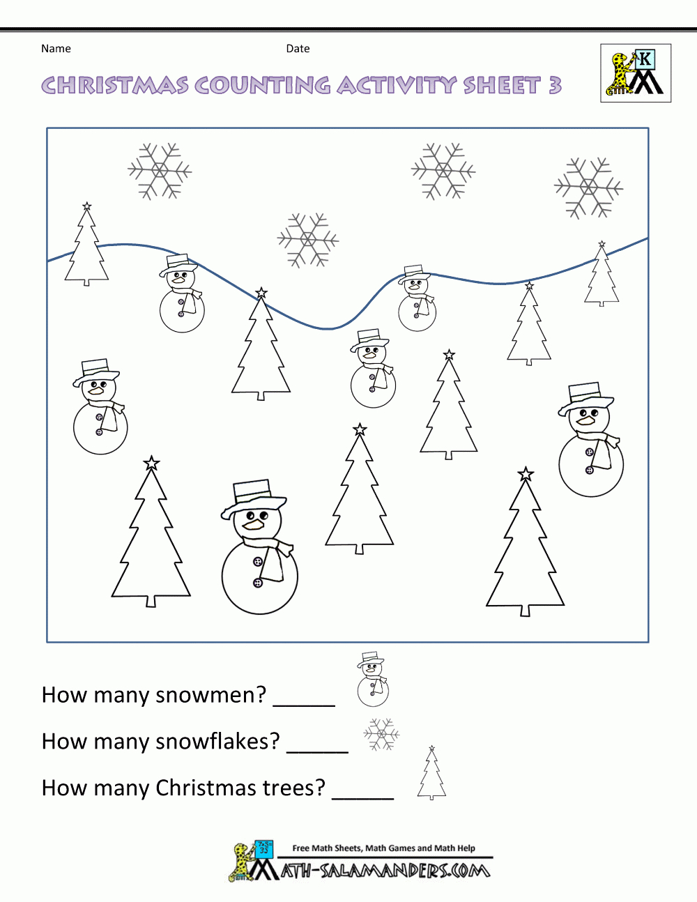 Christmas Maths Worksheets - Free Printable Christmas Worksheets For Third Grade