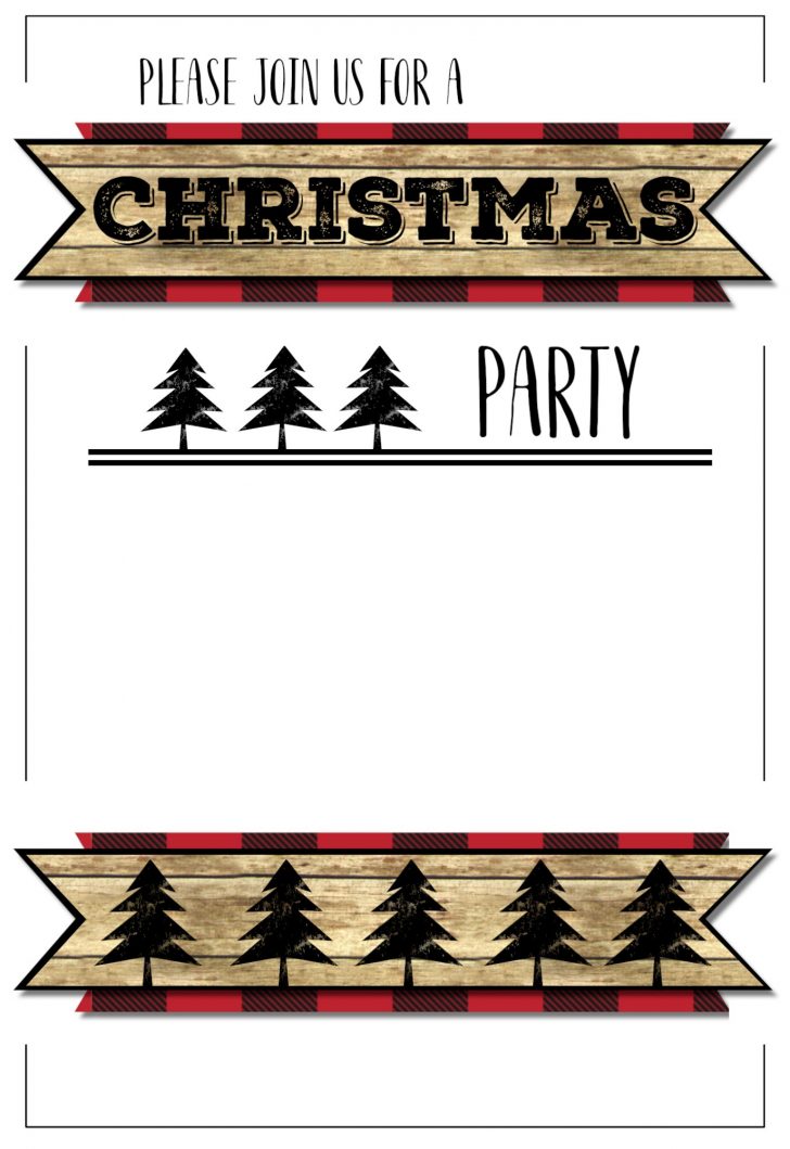 Free Printable Christmas Party Invitations