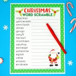 Christmas Word Scramble Printable   Happiness Is Homemade   Free Printable Christmas Word Scramble With Answers