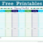 Cleaning Checklist {Free Printable}   Free Printable Cleaning Schedule Template