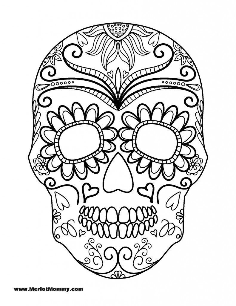 Click Here To Download The Pdf For The Sugar Skull Printable Sugar