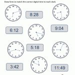 Clock Worksheets   To 1 Minute   Free Printable Time Worksheets For Kindergarten