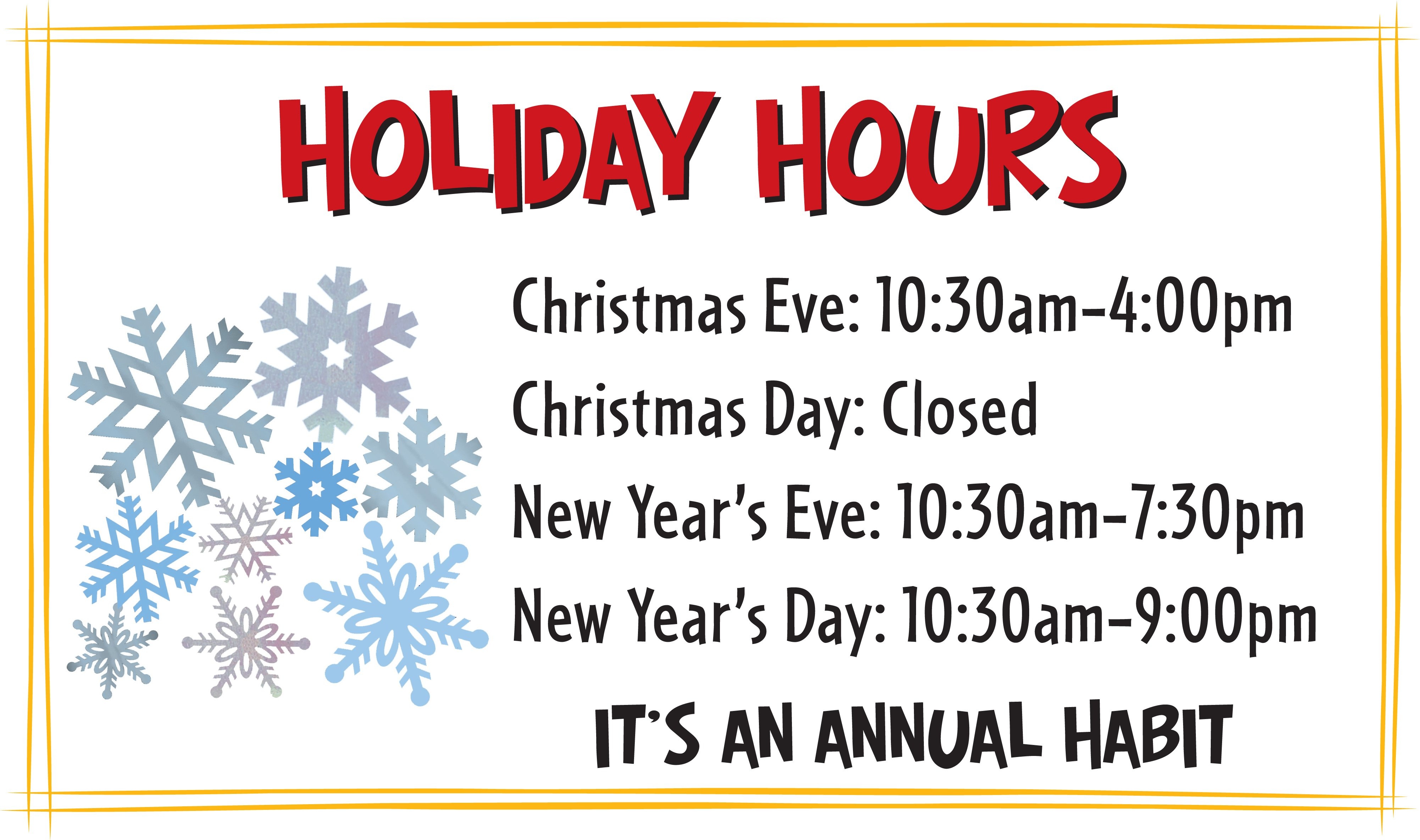 Free Printable Holiday Signs Closed Free Printable