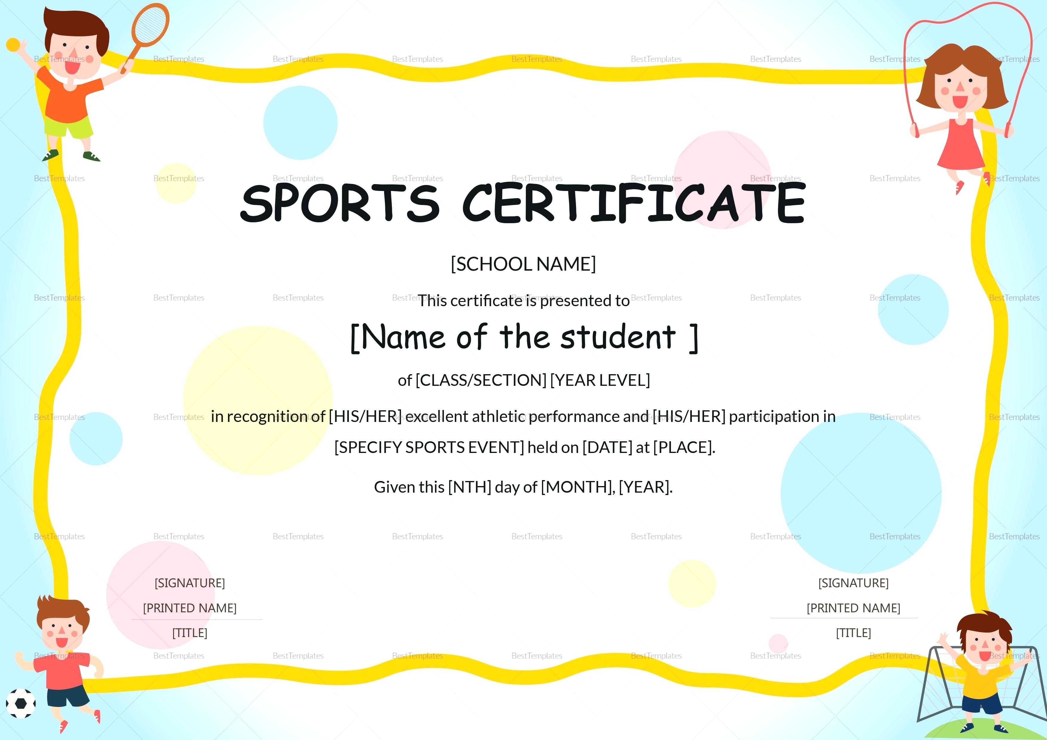 Collection Of Free Greit Clipart Sport Certificate. Download On Ui Ex - Free Printable Sports Day Certificates