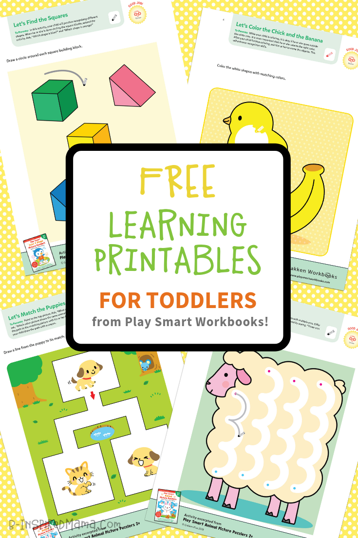 Colorful &amp;amp; Fun Free Printables For Toddlers To Learn From - Free Printables For Toddlers