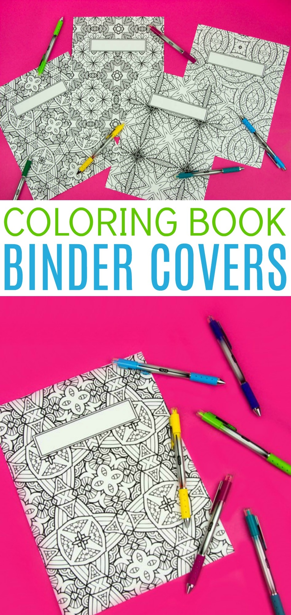 Coloring Book Binder Covers- Free Printable - A Little Craft In Your Day - Free Printable Binder Covers To Color