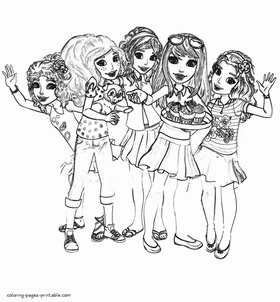 Coloring Book World ~ Coloring Book World Printable Lego Friends - Free Printable Lego Friends Coloring Pages