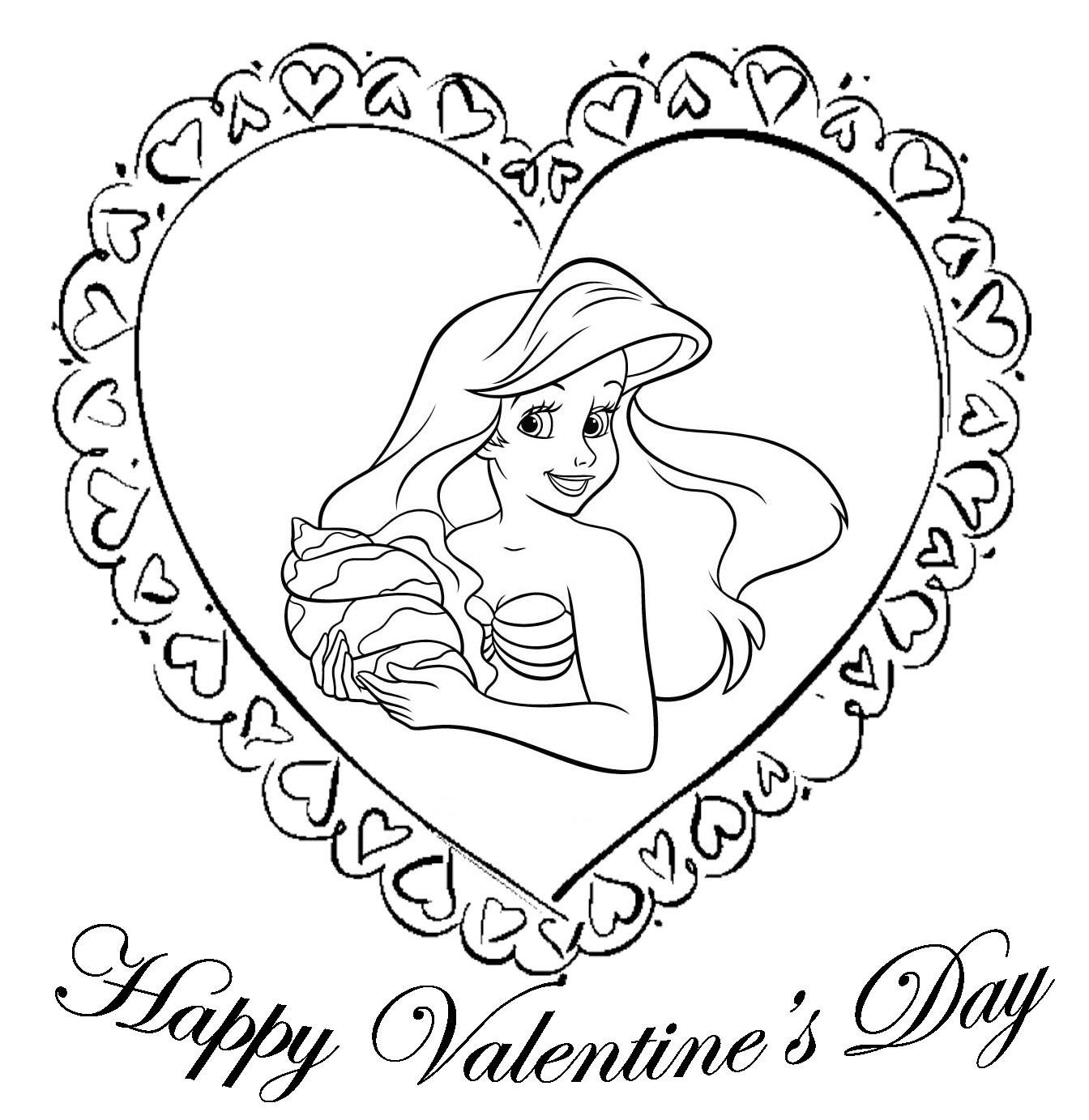 Coloring Book World ~ Valentines Day Coloring Page Flowertable Pages - Free Printable Disney Valentine Coloring Pages