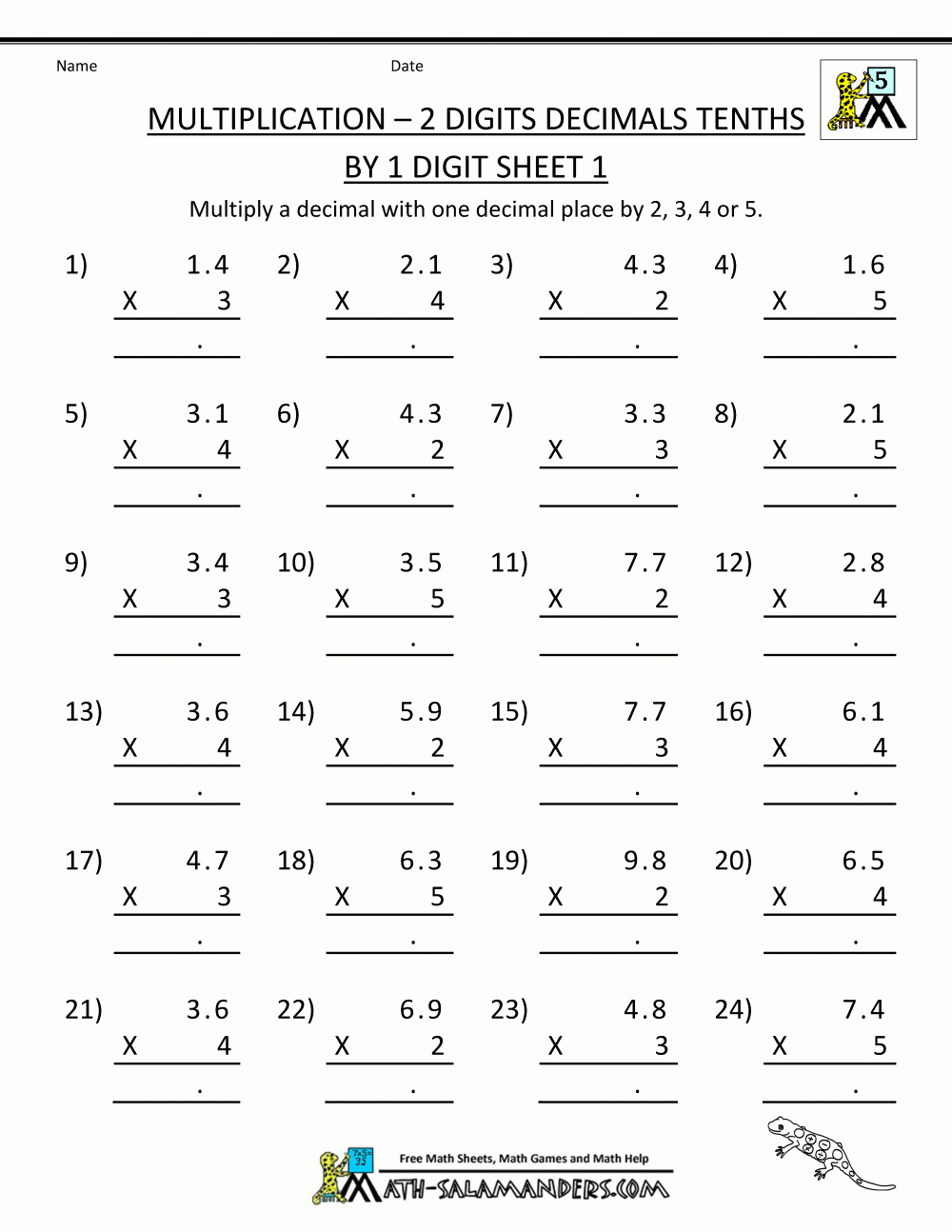 Coloring Math Pages 5Th Grade | Free 5Th Grade Math Sheets - Free Printable 5Th Grade Math Worksheets