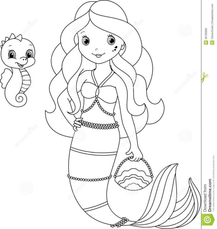 Free Printable Mermaid Coloring Pages For Adults